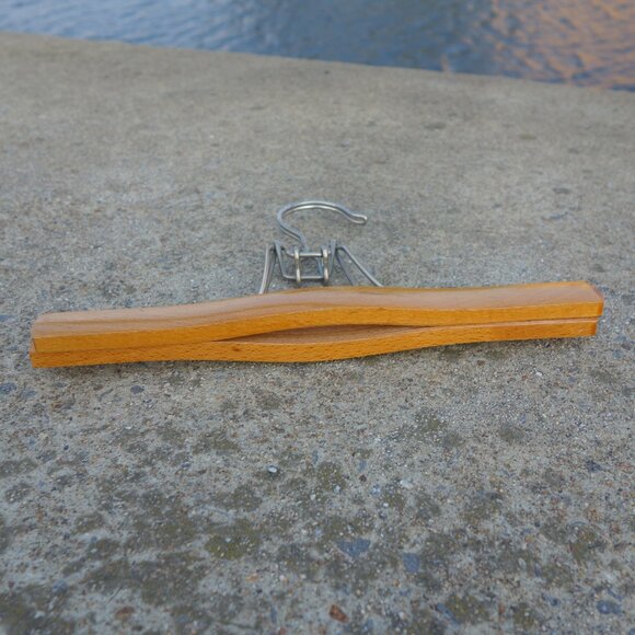 Vintage Fratelli Reguitti Brev No. 432106 32 Made in Italy Wood Pants Hanger - Picture 6 of 13